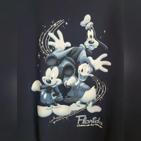 Disney Florida navy blue crew neck sweatshirt size XL - Picture 4 of 8